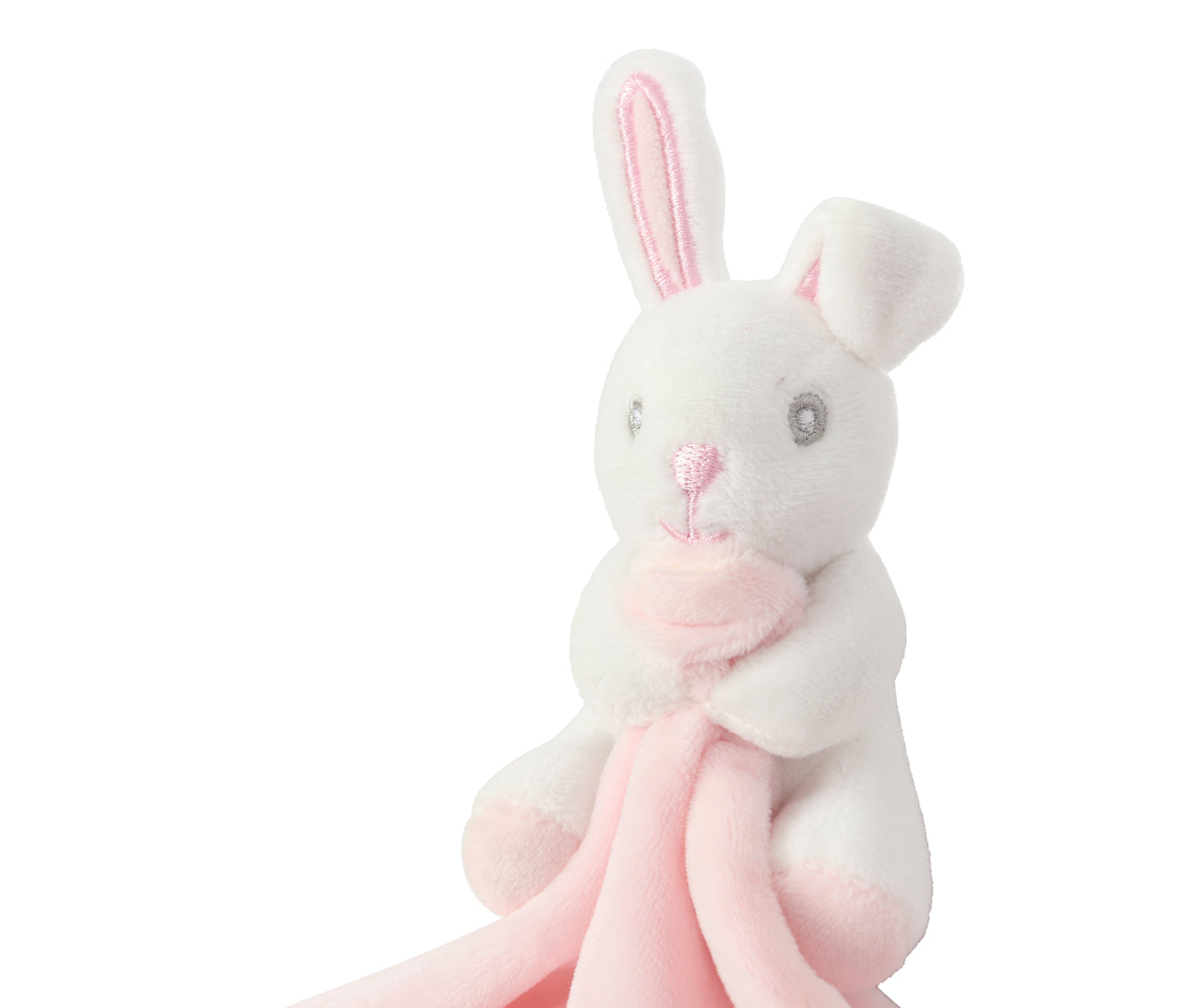 Teddy bear comfort blanket Pink with embroidered name