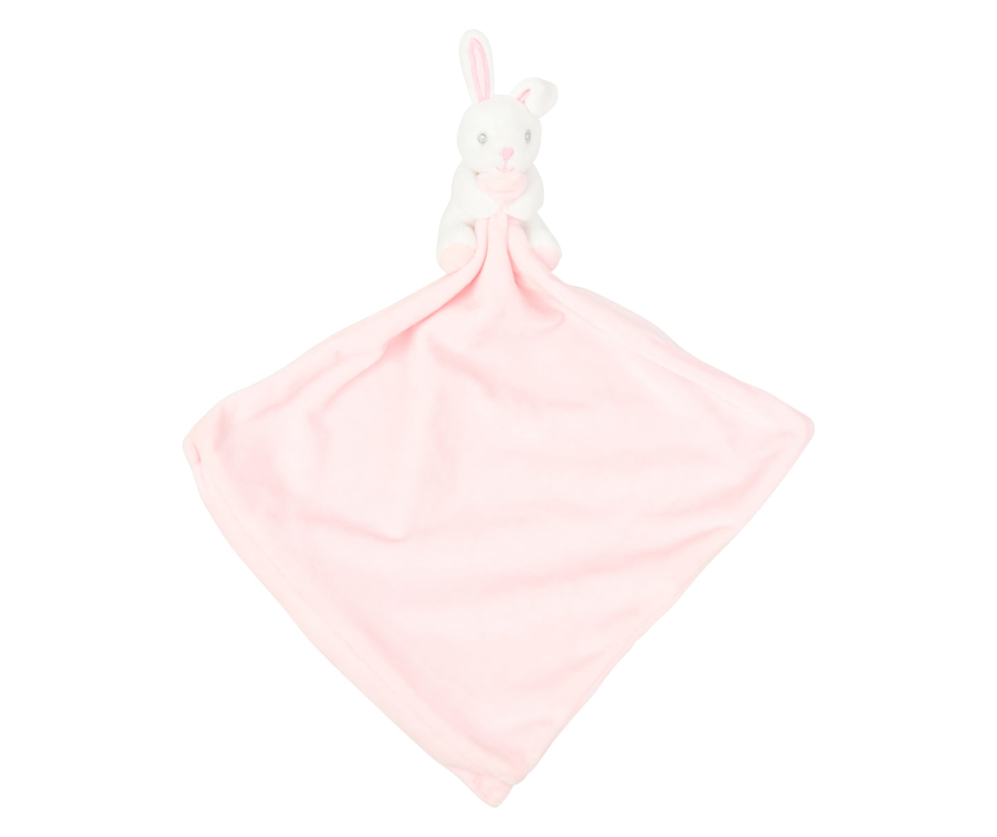 Teddy bear comfort blanket Pink with embroidered name