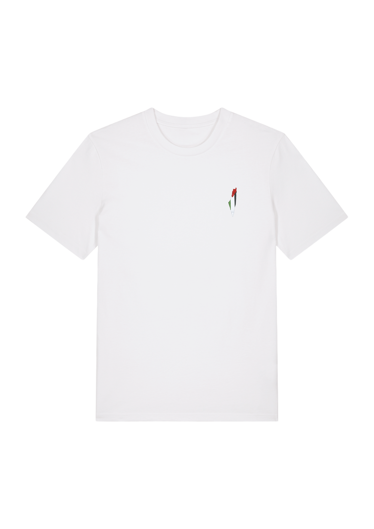 Palestine Map Sweatshirt White