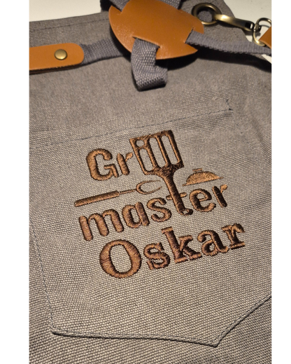 Grillförkläde med namn
