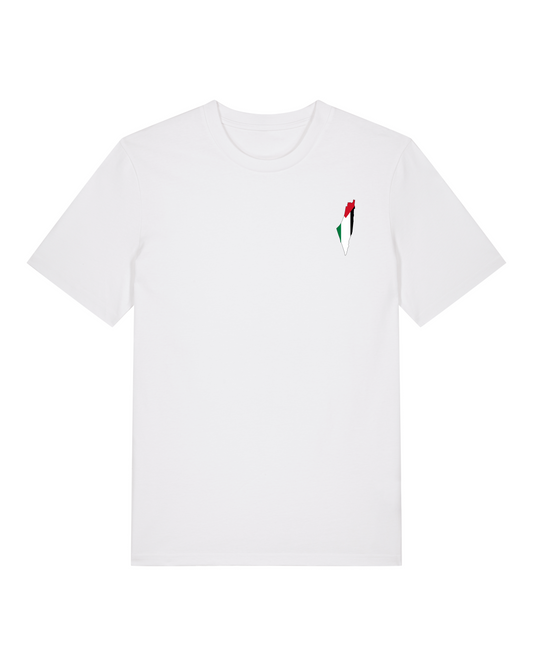 Palestine Map T-shirt White