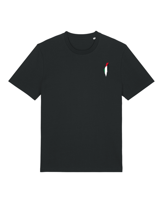 Palestine Map T-shirt Svart